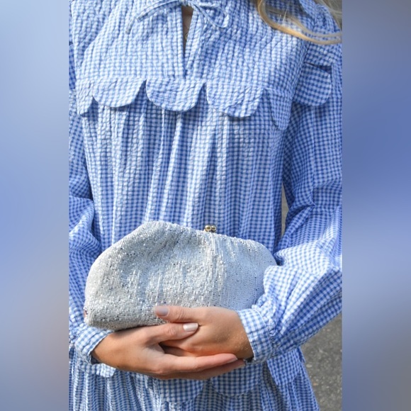 NWT Anthropologie Stella Nova Plaid Print Long Dress - Picture 4 of 6